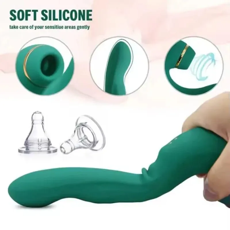10 Frequency Vibrator Sucking Massager Rechargeable Stimulator Adult Sex Toy for Women Couples — image 5
