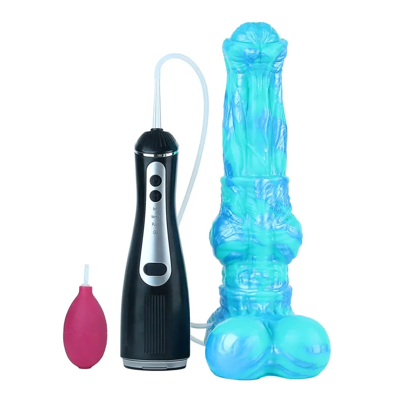Silicone Electric Squirting Fantasy Dildos with Suction Cup Prostate Massager Ejaculating Penis Sex Toys For Women Men