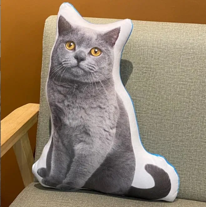 3D printed simulation dog pillow funny pet shaped pillow living room bedroom soft decoration personalized holiday gift