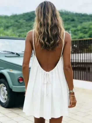New Women's Off-Shoulder Loose Dress Pure Color Strap Casual Fashionable Summer Gown Cross-Border Loose Fit Maxi Dress — image 8