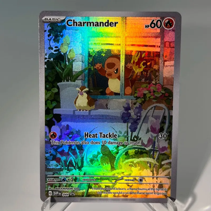 Scarlet & Violet Promos PKM Cards PTCG5-B Rainbow Charmander Paradise Resort Mew Rare Collection Battle Toys Gifts for Hobbies — image 7