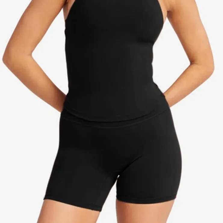 European Style Ladies Solid Sleeveless Halter Bra Set Sexy Backless Padded Intimates Lingerie Underwear Outfit