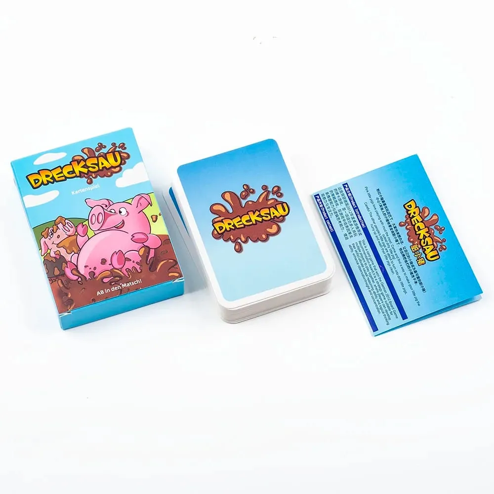 Drecksau Party Card Game 1Set 10.7*7.6cm Intellectual Board Game Fun Family Interactive Toy Gift for Party Gathering