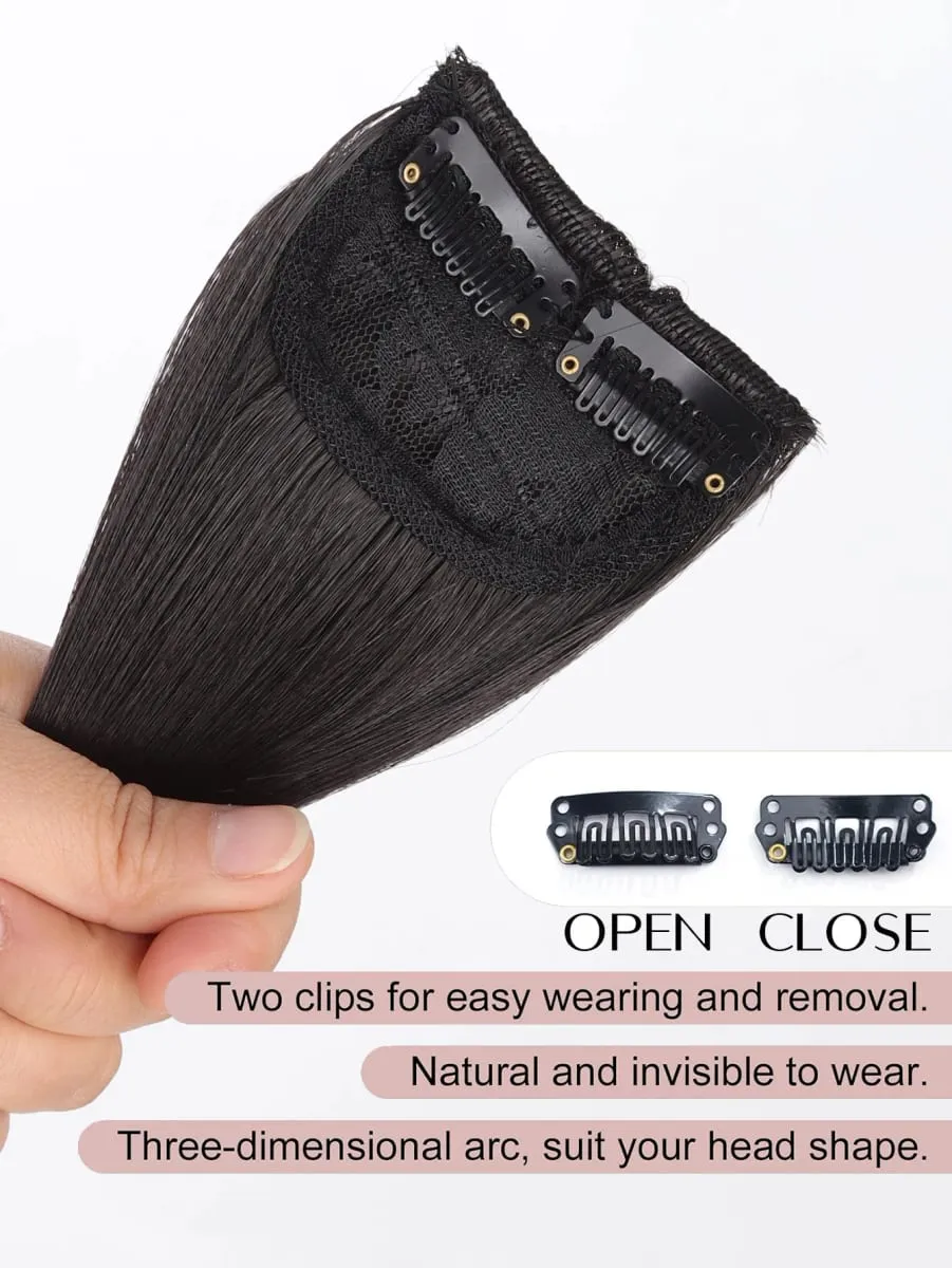Invisible Seamless Synthetic Hair Pads Clip In One Piece Increase Hair Volume Hair Extensions Top Side Cover Hairpiece