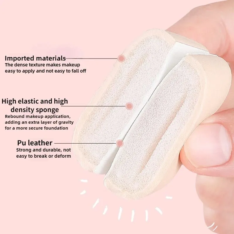5pcs Round Square Triangle Shape Makeup Sponge Puff Dry Wet Dual-use Soft Cotton Candy Air Cushion Foundation Powder Puff
