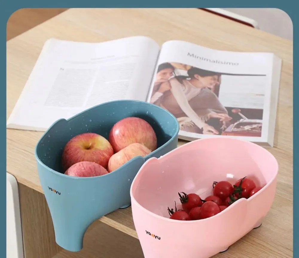 Panier de vidange en forme d'éléphant pour évier, panier de lavage de fruits et légumes, égouttoir suspendu, accessoires de rangement de cuisine polyvalents