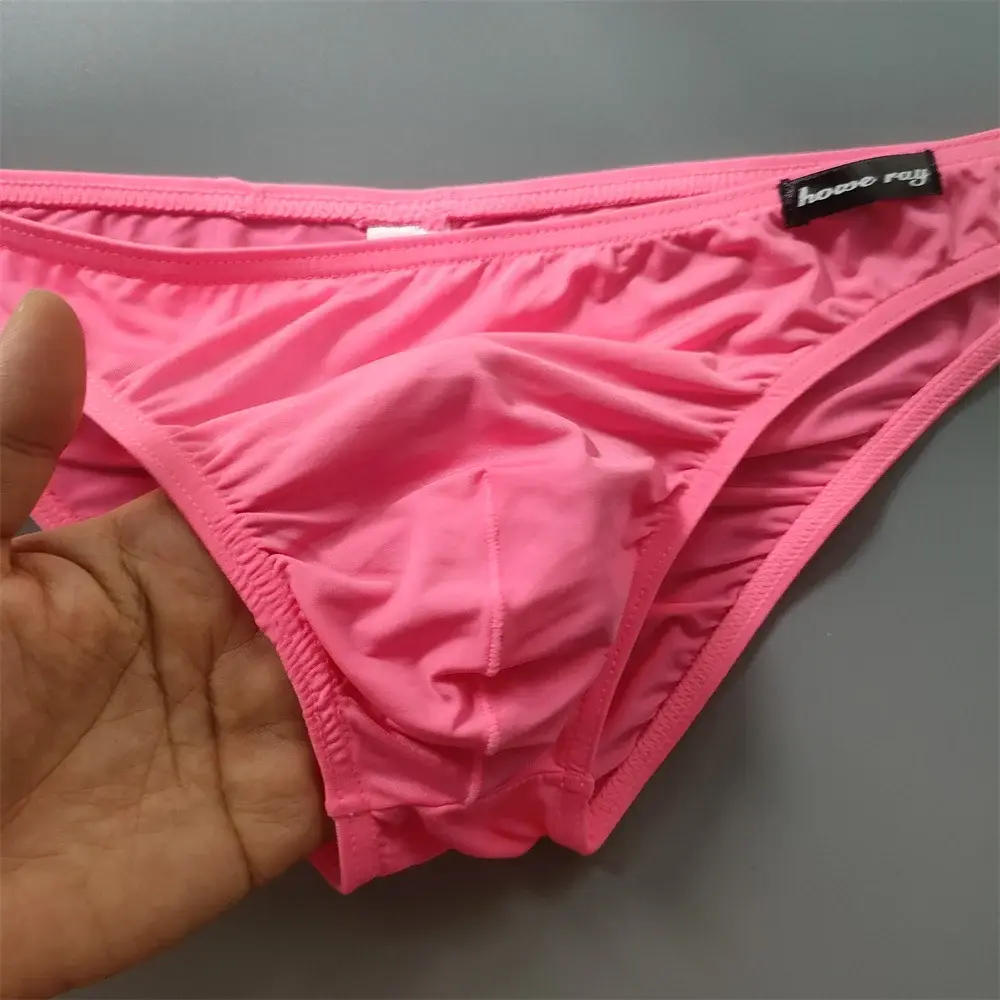 Ice Silk Underwear Men Pouch Underwear Male Elastic Belt Panties Sexy Plus Size Bikini Slips Hombre Seamless Lingerie — image 9