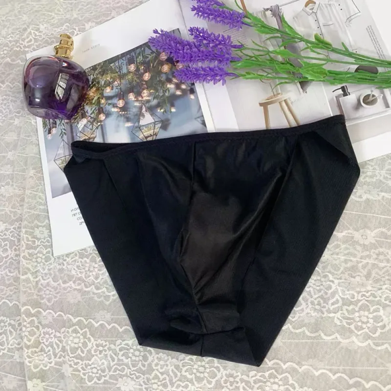 Comfortable Bulge Pouch Men High Cut Transparent Underwear Mesh Panties Underpants Fashion Seamless Lingerie Man