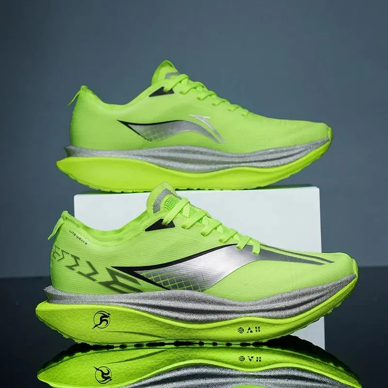 Marathon Carbon Plate Air Cushion Men Sports Running Shoes Breathable Lightweight Women's Comfortable Athletic Nonskid Sneakers