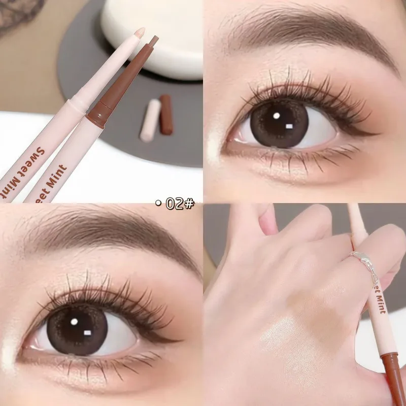 Double Head Eyeliner Pen Lying Silkworm Eye Brighten Bronzer 2 in 1 Waterproof And Durable Not Easy To Halo Dye Natural Makeup