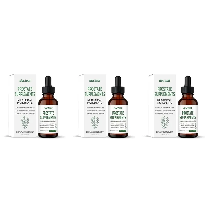 Docteat Prostate Health Supplement Liquid Drops 60ml with Saw Palmetto Extract Stinging Nettle Root Extract And Pumpkin Seed Ext