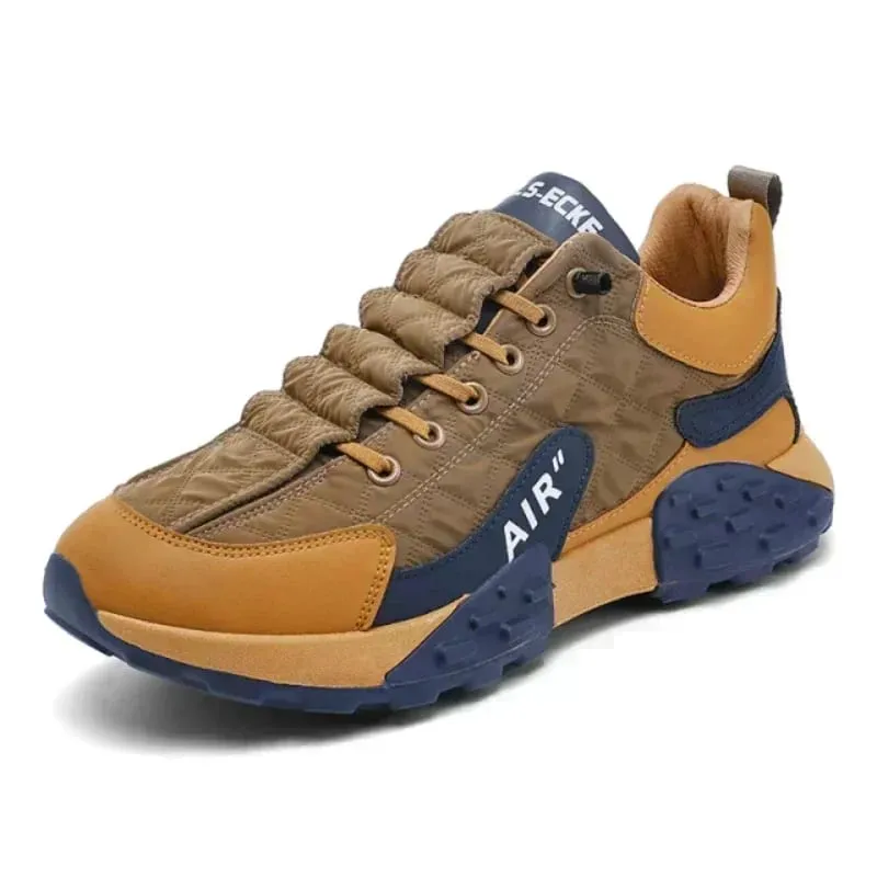 / Stylish Men's Vulcanize Shoes for Leisure and Running in 2025/ Thick-Soled Casual Sneakers/