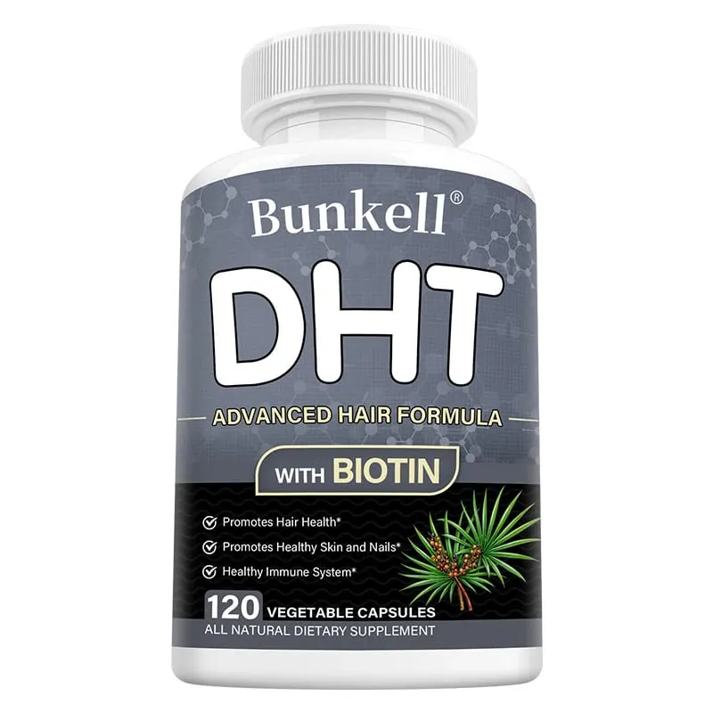 DHT Blocker Premium Hair Care Formula with Biotin Supplement Support Healthy Hair Skin and Nails Promote Immune System