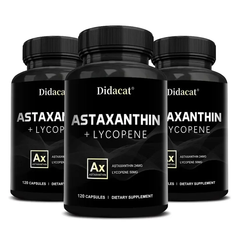 Supplément d'astaxanthine pour hommes et femmes | Des microalgues Haematococcus Pluvialis pour le soutien de la santé des yeux et de la peau