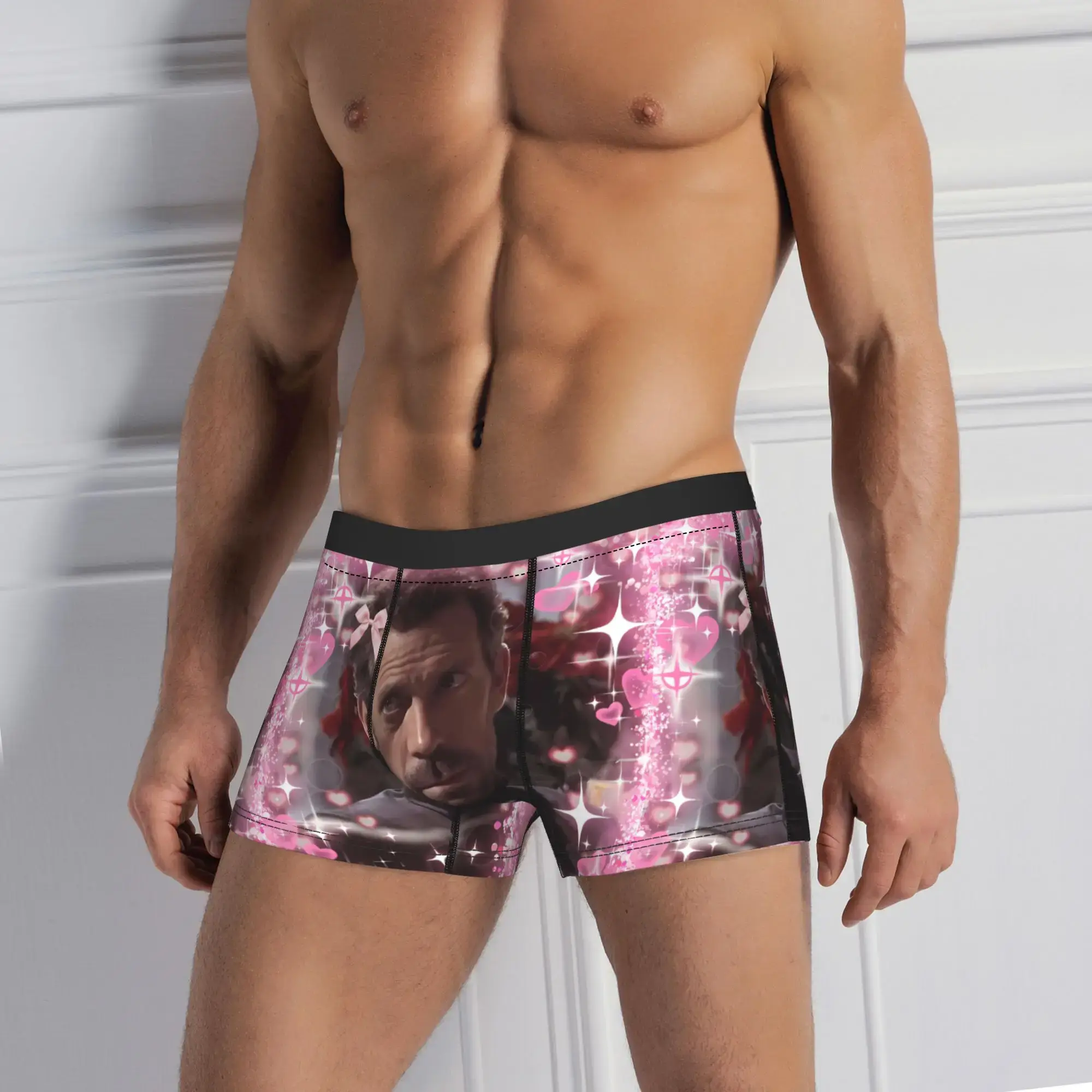 Dr House MD Underwear Love Men's Shorts Briefs Comfortable Trunk High Quality Pattern Plus Size Underpants — image 7