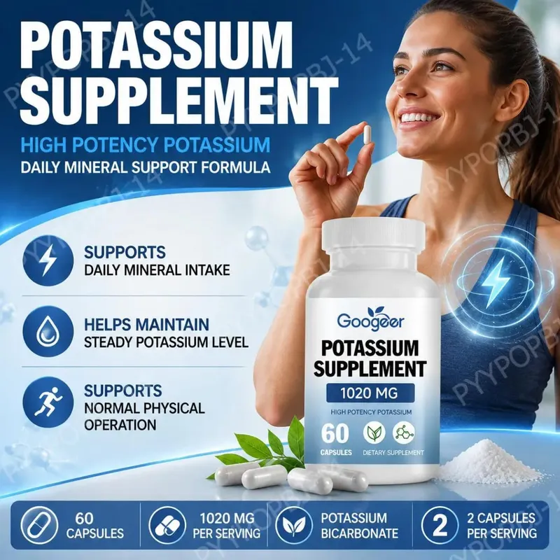 Googeer Potassium Supplement Capsules fo
