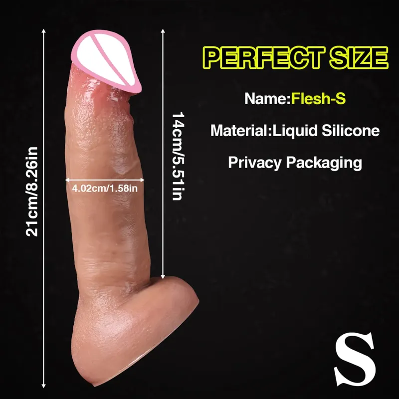 Pas cher peau douce sensation réaliste épais gode gay masturbateurs Silicone Dick grande ventouse pénis Plug Anal Sex Toy pour hommes femmes