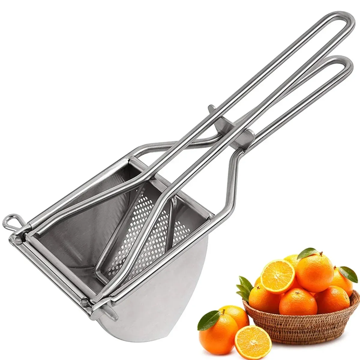 Fruit Vegetable Juicer Potato Ricer Stainless Steel Potato Masher Heavy Duty Potato Ricer Masher for Baby Food kitchen items — image 8