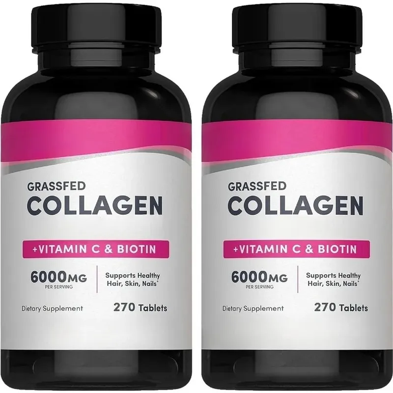Collagen Tablets 6000mg with Vitamin C and Biotin Hair Skin Nails Beauty Support Dietary Supplement 270 Tablets