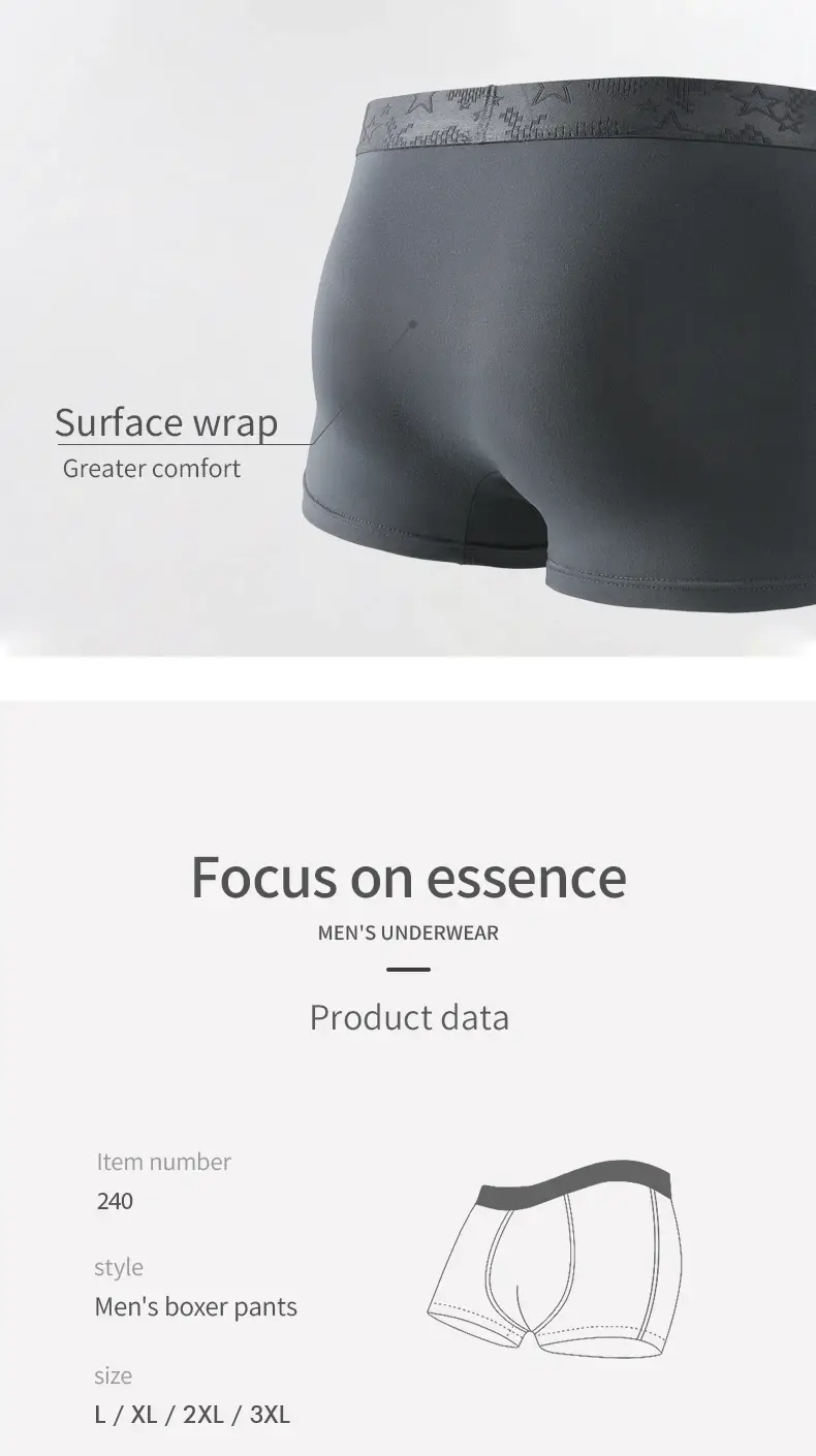 Roupa íntima masculina, cuecas boxer masculinas, cuecas para meninos, cuecas boxer jovens confortáveis ​​e respiráveis, shorts de tamanho grande