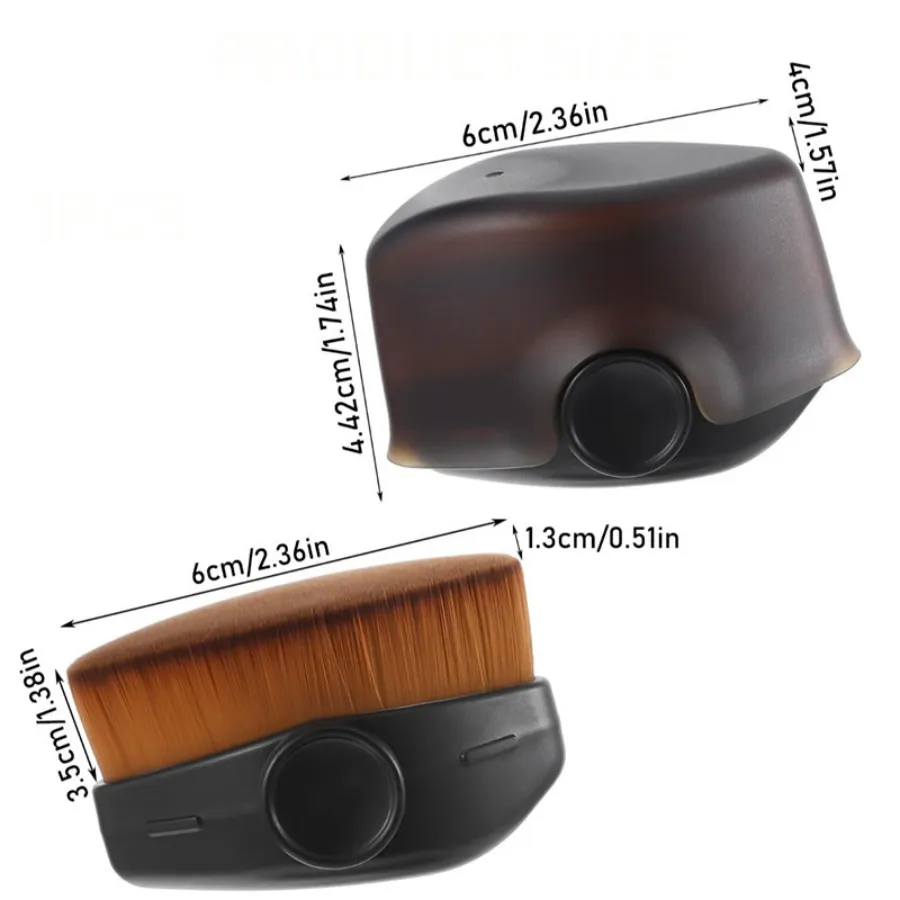 Multi-Purpose Face Brush with Case Foundation Blush Powder Brush for Liquid Cream Travel-Friendly Makeup Tool — image 2