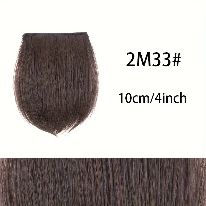 Extension de cheveux synthétique courte et lisse, 10cm/20cm/30cm, Extension de cheveux Invisible, doublure de cheveux, couverture latérale supérieure, postiche pour femmes