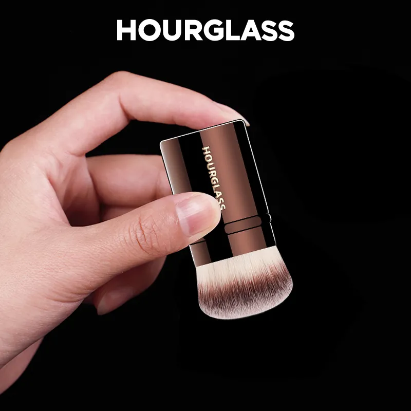 Retractable Professional Makeup Brush 3-in-1 Multi-Function Foundation Powder Blush Brush Travel Portable Cosmetic Tool with Sof — image 2