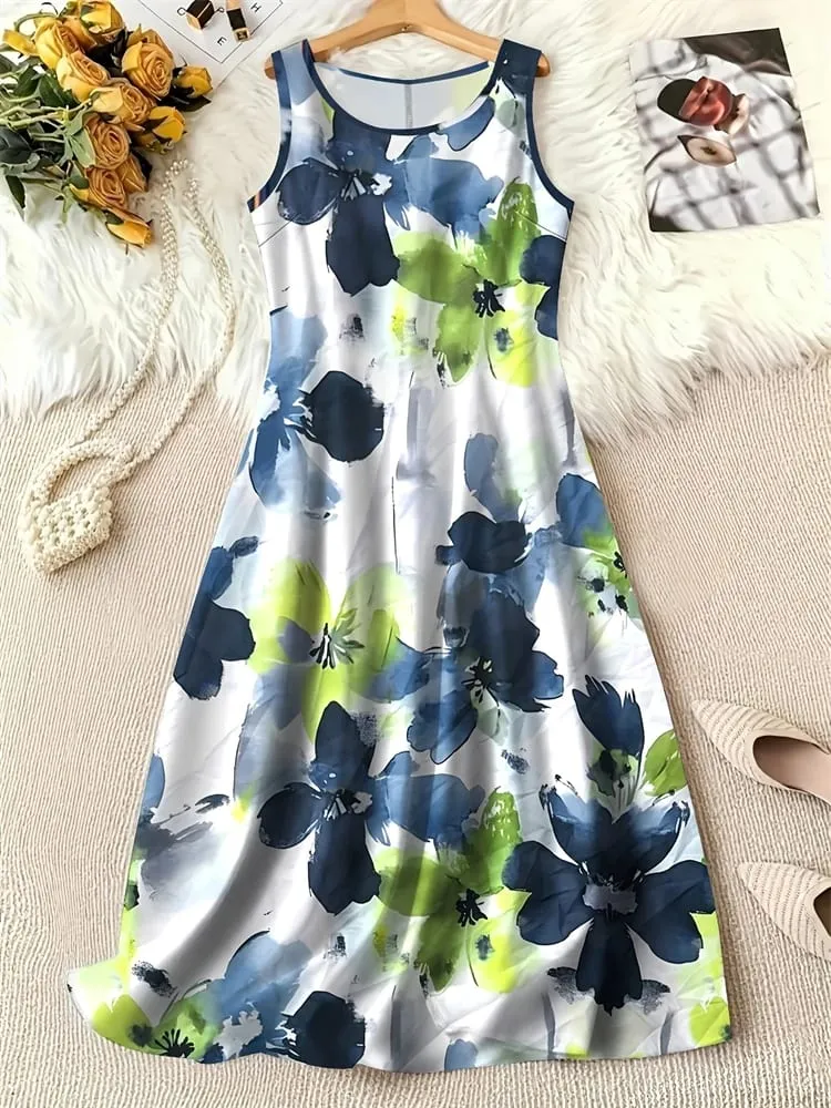 Trendy 3D Women's New Arrival Dresses Summer Street Style Printed Loose-Fit Casual Dresses Outdoor Travel and Party Dresses