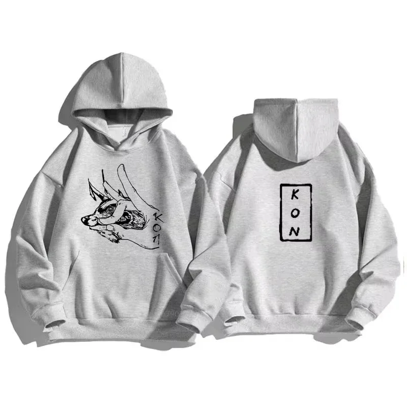 Hot Anime Chainsaw Man Hayakawa Aki Fox Devil Kon Graphic Printed Hooded Men Women 2D Hoodies Casual Sweatshirt Harajuku Streetw