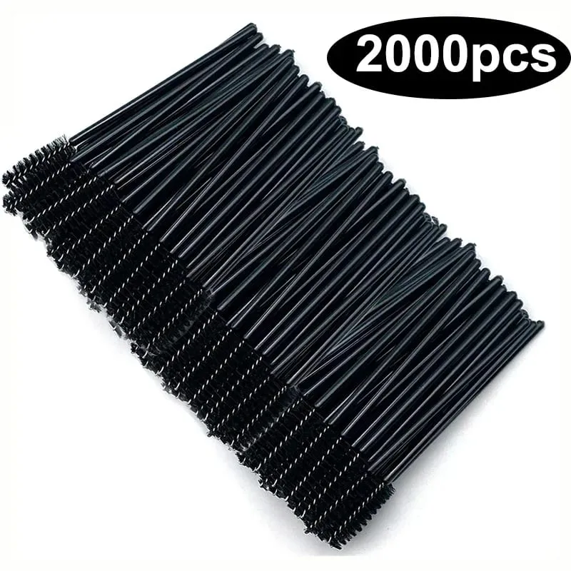 ขายส่งแปรงขนตามาสคาร่าขายส่ง Spoolies Eyebrow Lash แปรงทำความสะอาด Applicator แต่งหน้าเครื่องมือ 50/1000/2000 PCS — image 13