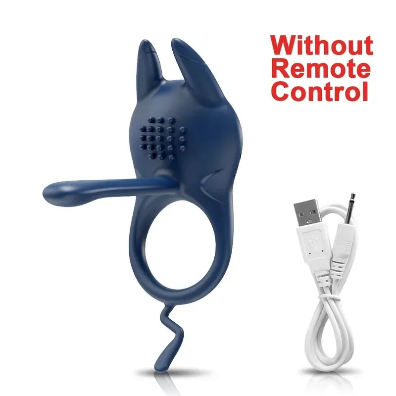 Vibrating Cock Ring Penis Ring for Men Ejaculation Delay Remote Control Penis Extension Clit Stimulator Sex Toy for Couples 18+