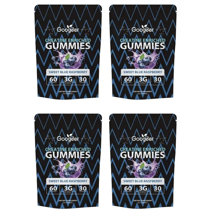 Creatine Monohydrate Gummies for Strength Support During Training Post-Workout Recovery Support Blue Raspberry 60 Gummies — image 10