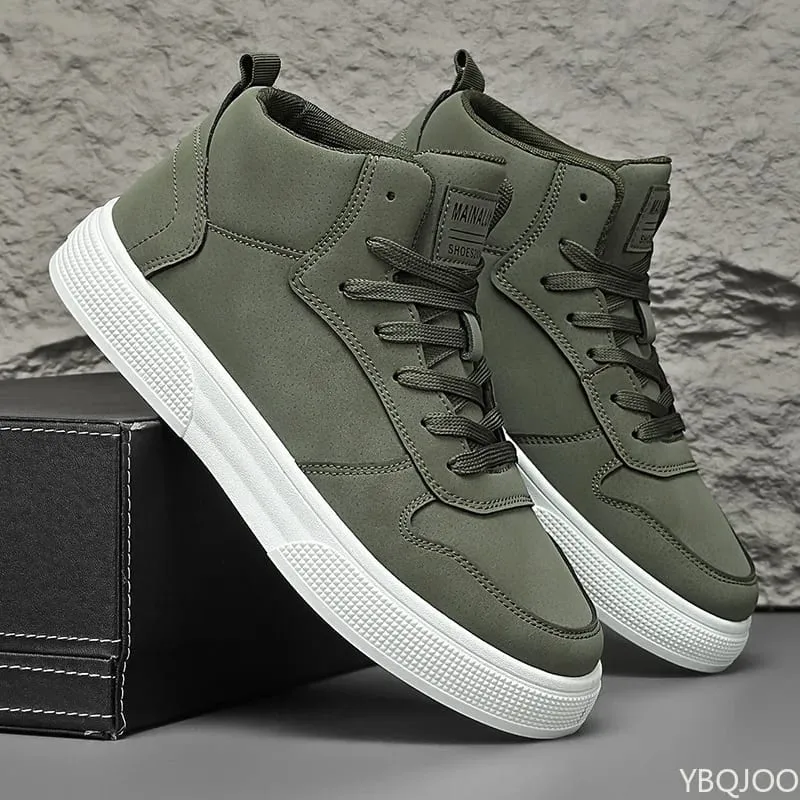 Spring summer new minimalist men's platform shoes fashionable versatile men's sneakers casual comfortable sports shoes — image 1