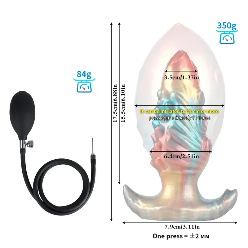 Anal Plug Yapay Penis Şişme Genişleme Anal Boyutu Ayarlanabilir G-Spot Stimülasyonu Prostat Masturbator GAY SM Eğitim Seks Oyuncak 18+