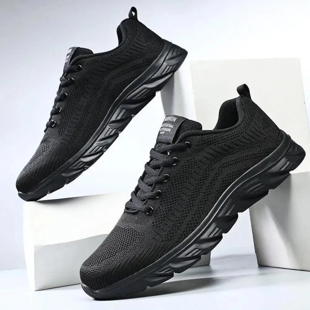 Wide Toe Box Men Shoes Men's Wide Width Mesh Sneakers Casual Sport Shoes for Travel Work Lightweight Flat Lace-up Mountaineering