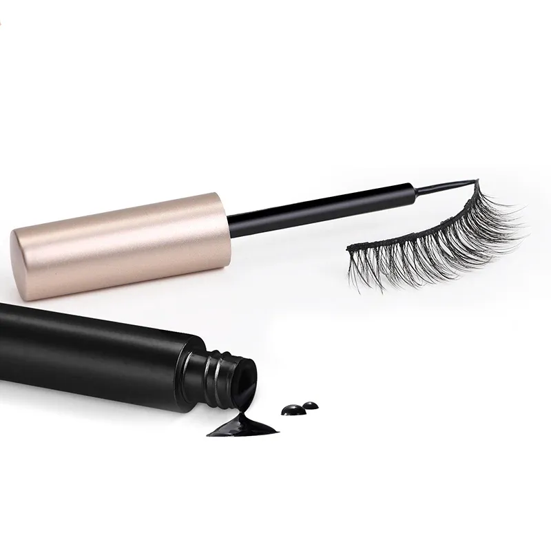 1/2Pcs Black Magnetic Eyeliner Glue False Eyelash Extension Magic Self-adhesive Liquid Eyeliner No Blooming Eye Makeup Cosmetics