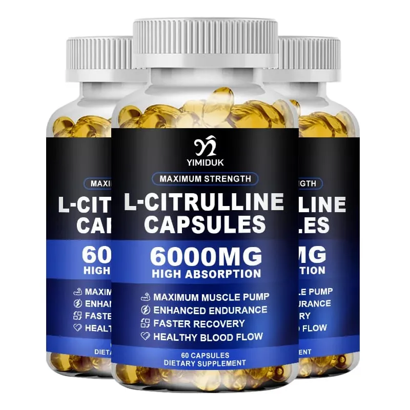 Maximum Strength L-Citrulline Capsules Support Blood Vessels Stamina Muscle Soreness for Bodybuilding & Strength Training — image 9