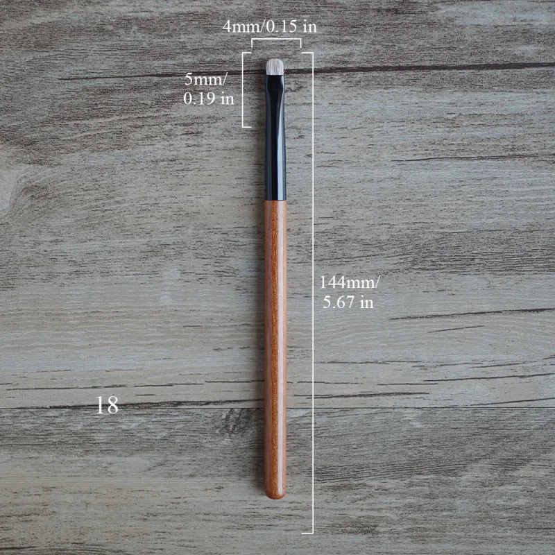 African Rosewood Handle Handmade Makeup Brushes 1pc Snow Fox Goat Hair Face Powder Blush Eye Shadow Brush Synthetic Makeup Brush