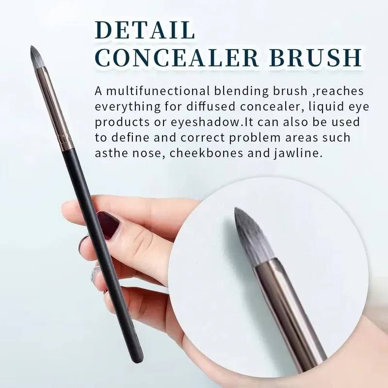 1pc Retractable Blush Brush Kabuki Foundation Brush Soft Fluffy Powder Contour Makeup Brushes Portable Makeup Tools