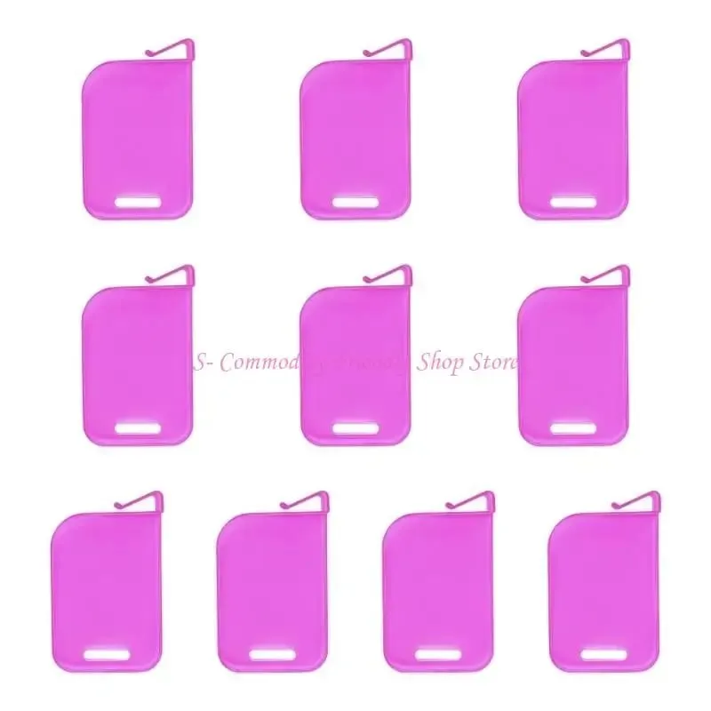 85AE 10Pcs Plastic Trading Card Box Baffle Clip Card Spacer Storage Classification Barrier Plate Clip Storage Partition Board