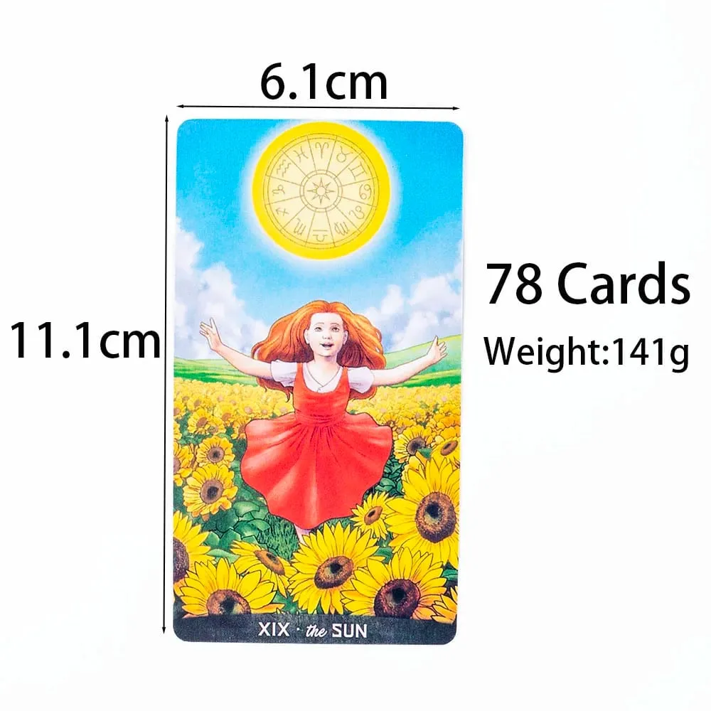 Gregory Scott Tarot 78-Card Deck Tabletop Cards Of Group Games For Parties Precognition & Divinatio Oracle Set 11.1*6.1cm