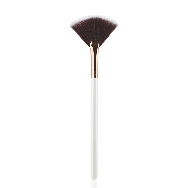 1pc Soft Facial Fan Brush Blush Fan Mask Brushes Slim Soft Face Mask Brush Applicator For Peel Glycolic Masks Makeup