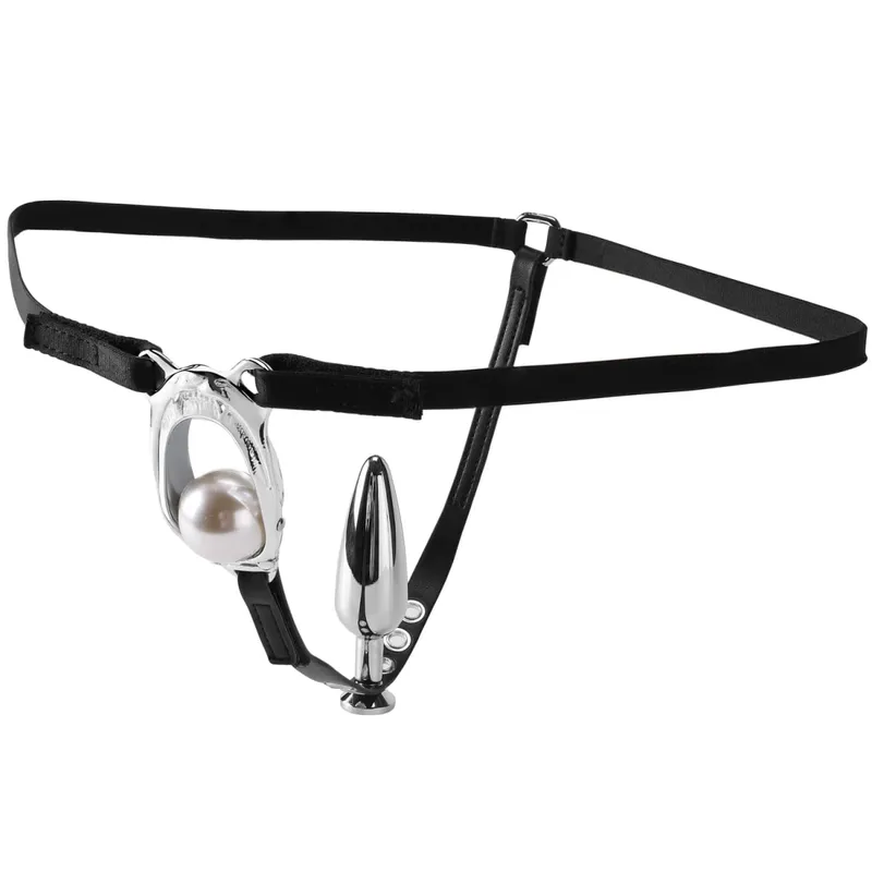 Invisible Female chastity Lock With Anal Plug Against Cheating Adjustable Underwear Chastity Belt Adult Sex Toys For Woman