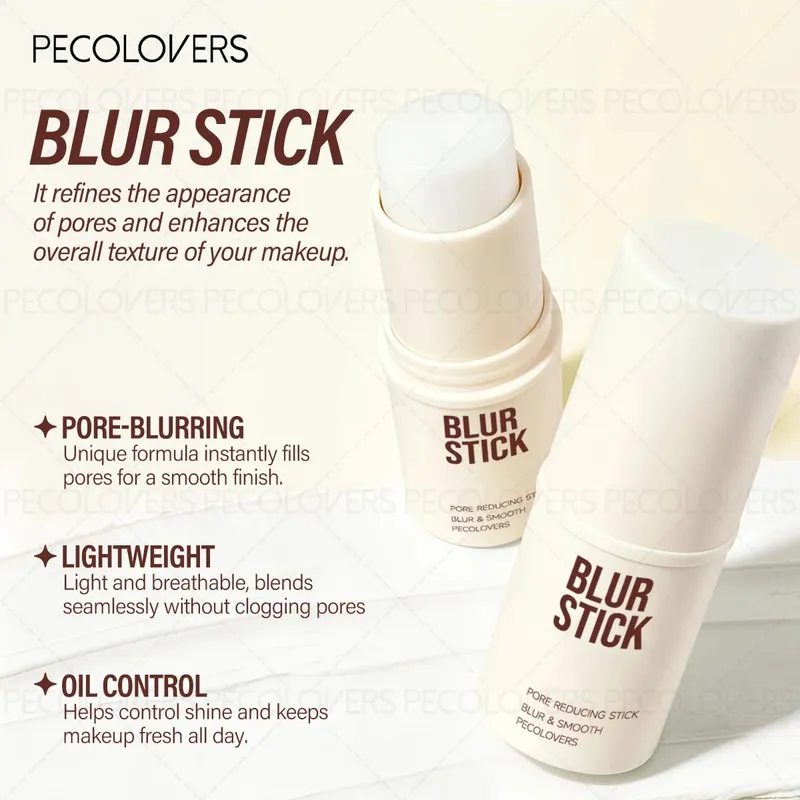 6 PZ/SET Kit base viso tutto in uno Stick primer per minimizzare i pori Tavolozza correttori a 3 colori con pennello Fondotinta senza olio