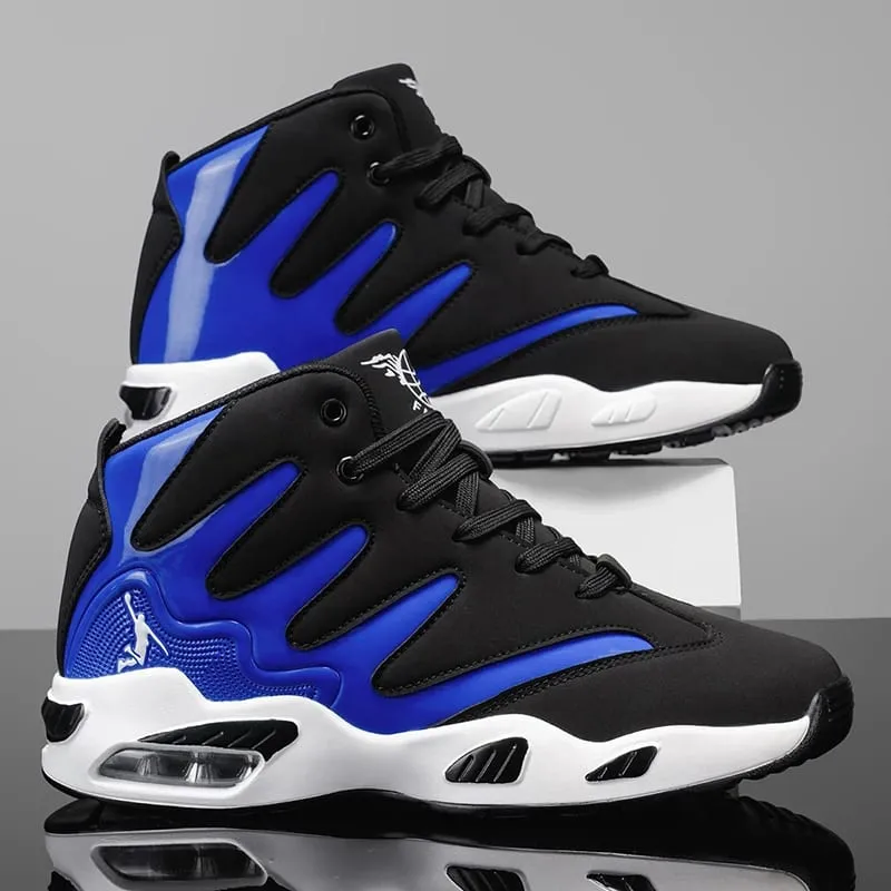 Men's High-Top Basketball Shoes Heavy-Duty and Stable Lace-Up Training Sneakers Unisex Suitable for Running Sports Basketball Walking. Ideal Gift for Men Lightweight Comfortable Lace-Up Closure Men's Basketball Shoes High-Quality Men's Sh