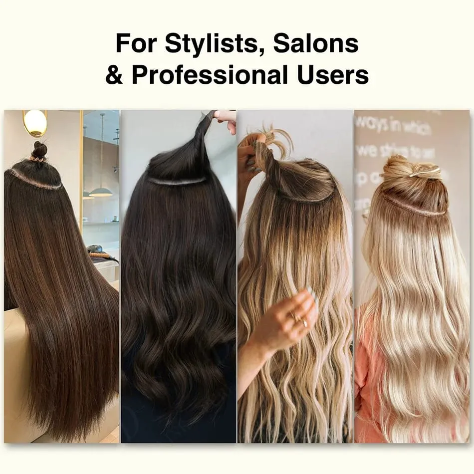 Hot Sale Genius Weft Human Hair Extensions 50g/pc Double Drawn Balayage Blonde Full End Invisible Straight Virgin Remy Hair 15A