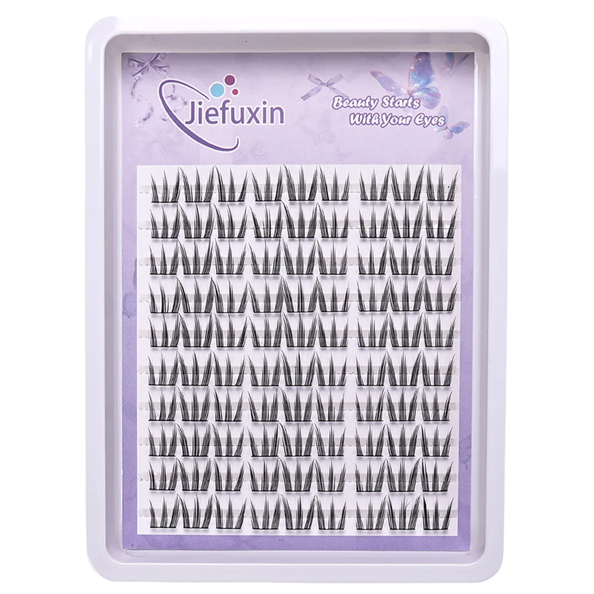 Cat‑Paw Cluster Lashes DIY Extension Kit False Eyelashes Soft Lightweight Segmented Lashes for Enlarged Eye Look