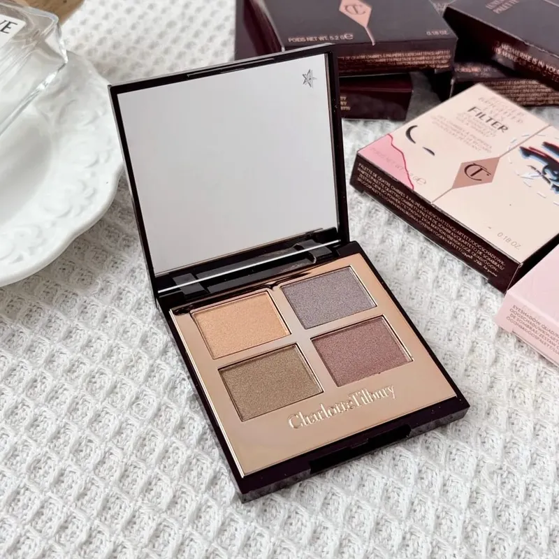 CT Snadno použitelná paleta očních stínů se 4 odstíny a 9 odstíny Charlotte Tilbury Lip Balm Pillow Talk Big Lip Plumpgasm Lip Blush Makeup Gift