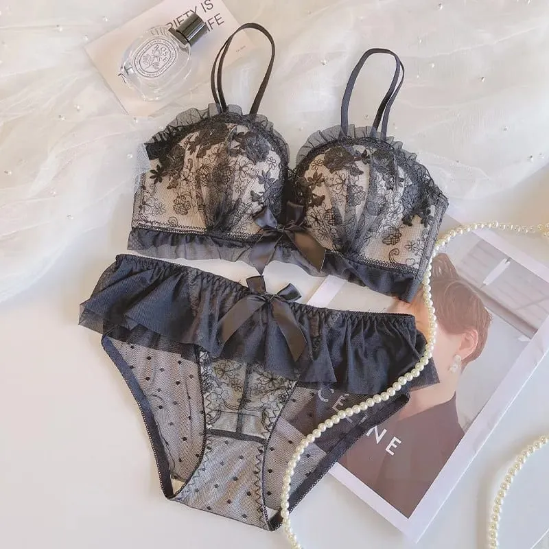 Push Up Bra Wireless for Small Breasts Anti Sagging Lace Bralette Women's Non Padded Lingerie To Enhance & Lift Comfort Bras