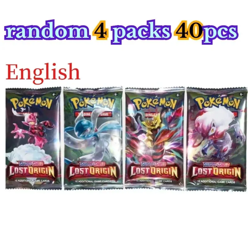 楽しい 40 ピースポケモンカードパック 4 セット日月バイオレット 151 英語トレーディングカードグッズおもちゃハロウィンギフトファンタジー SF